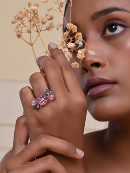 Voylla - Bloom 925 Sterling Silver Mio Ring