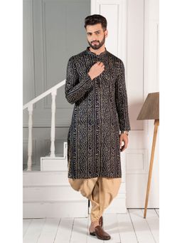 KISAH - Men Navy Blue Kurta Set (Set of 2)