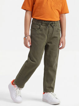 United Colors of Benetton - Olive Baggy Fit Solid Trousers