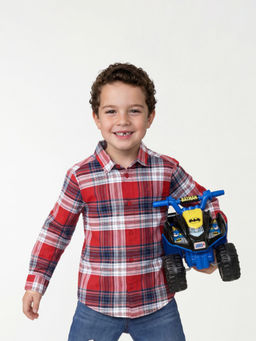 United Colors of Benetton - Regular Fit Spread Collar Checkered Shirt