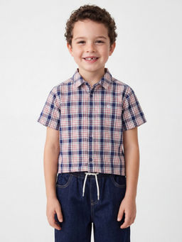 United Colors of Benetton - Multi-Color Regular Fit Spread Collar Checkered Shirt