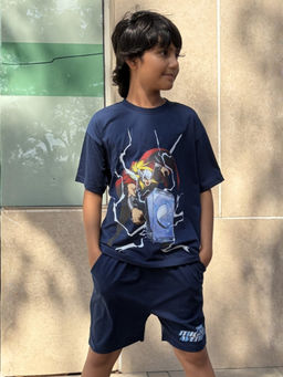 Napchief - Blue Marvel Thor Mjolnir T-shirt & Shorts