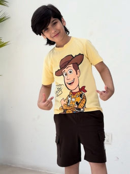 Napchief - Yellow Disney Toy Story Woody Sheriff T-shirt & Shorts