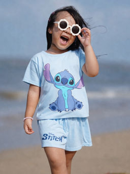 Napchief - Blue Disney Cuddle Stitch T-shirt & Shorts