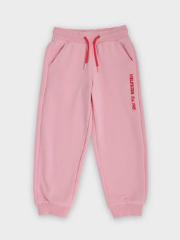 Tommy Hilfiger - Pink Relaxed Fit Typographic Mid Rise Joggers