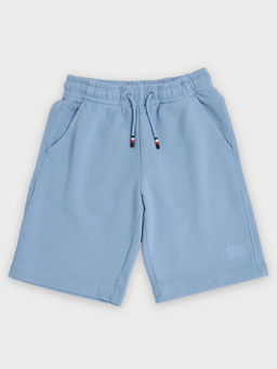 Tommy Hilfiger - Blue Relaxed Fit Solid Mid Rise Shorts