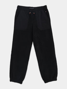 Tommy Hilfiger - Black Regular Fit Solid Mid Rise Joggers
