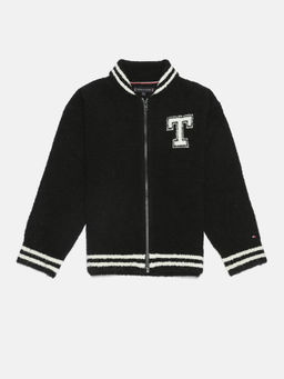 Tommy Hilfiger - Black Solid Regular Fit Wool Jacket