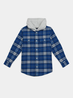 Tommy Hilfiger - Blue Checks Relaxed Fit Cotton Shirt