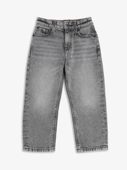 Tommy Hilfiger - Grey Light-Wash Loose Fit Jeans