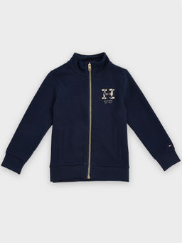 Tommy Hilfiger - Navy Blue Regular Fit Cotton Jacket