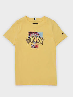 Tommy Hilfiger - Yellow Graphic Regular Fit Cotton T-shirt