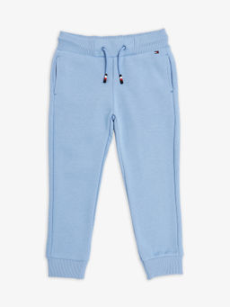 Tommy Hilfiger - Blue Regular Fit Solid Mid Rise Joggers