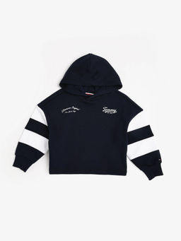 Tommy Hilfiger - Navy Blue Cotton Hoodie