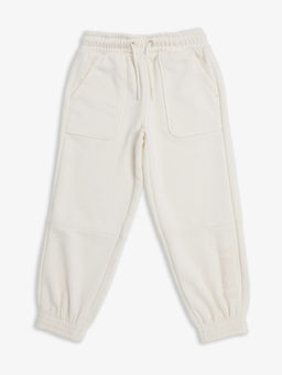 Tommy Hilfiger - White Relaxed Fit Mid Rise Joggers