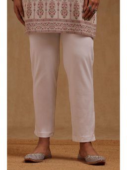 Soch - Womens White Solid Pant