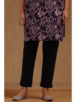Soch - Womens Navy Blue Solid Pant