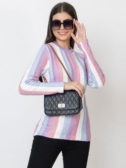 Kvetoo - Multi-Color Round Neck Sweater for Women