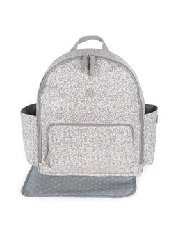 Pasito a Pasito - Flower Mellow Grey Backpack Travel Diaper Changing Bag