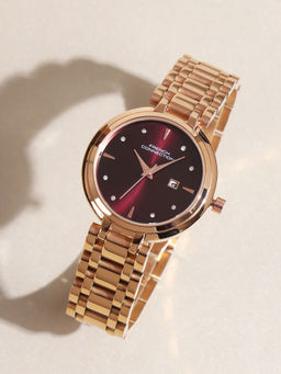 French Connection - Green Dial Women's Stainless Steel Analog Watch- FCN070RGM (M)