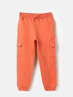 United Colors of Benetton - Girls Orange Polycotton Solid/Plain Trackpant