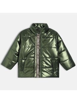 MINI KLUB - Boys Cotton Full Sleeves Solid Jacket - Olive