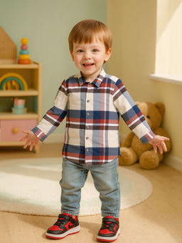 MINI KLUB - Boys Multi-Color Checked Shirt