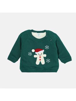 MINI KLUB - Boys Embroidered Sweater - Green