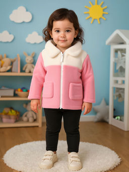 MINI KLUB - Girls Colorblock Jacket - Pink