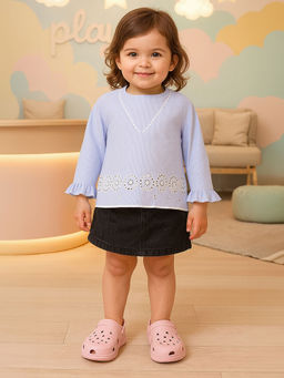 MINI KLUB - Girls Blue Striped Top