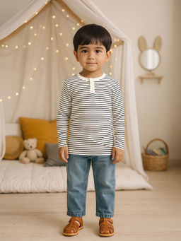 MINI KLUB - Boys Multi-Color Striped T-shirt