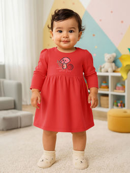 MINI KLUB - Girls Multi-Color Printed Dress (Pack of 2)