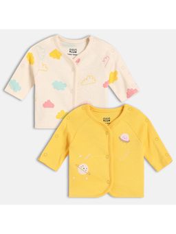 MINI KLUB - Girls Multi-Color Printed Shirt (Pack of 2)