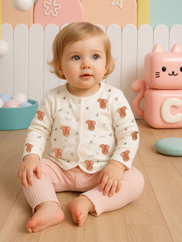 MINI KLUB - Girls Multi-Color Printed Shirt (Pack of 2)