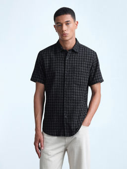 Flying Machine - Men's All-Over Printed Regular Fit Shirt