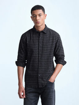 Flying Machine - Men's All-Over Printed Regular Fit Shirt