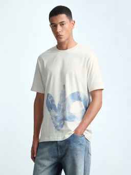 Flying Machine - Men's Graphic Printed Relaxed Fit T-shirt