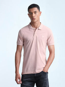 Flying Machine - Men's Solid Regular Fit Polo T-shirt