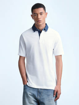 Flying Machine - Men's Solid Regular Fit Polo T-shirt