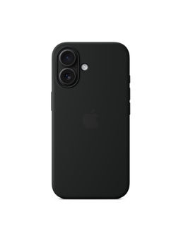 Treemoda - Black Silicone Flexible Back Case for iPhone 16