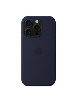 Treemoda - Navy Blue Silicone Flexible Back Case for iPhone 16 Pro