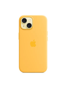 Treemoda - Yellow Silicone Flexible Back Case for iPhone 15