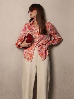 VERO MODA - Women Pink Polyester Shirt