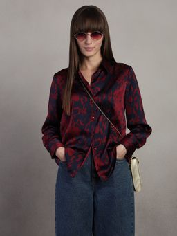 VERO MODA - Women Red Polyester Shirt