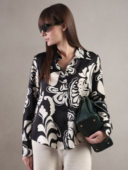 VERO MODA - Women Black Polyester Shirt