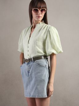 VERO MODA - Women Green Polyester Top