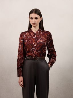 VERO MODA - Women Maroon Polyester Shirt