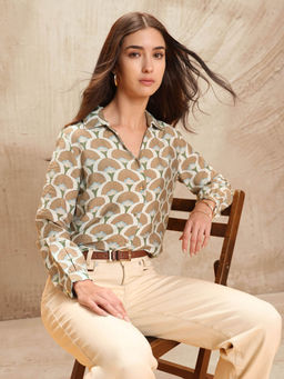 U.S. POLO ASSN. - Women Multi-Color Polyester Printed Shirt