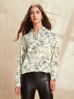 U.S. POLO ASSN. - Women Multi-Color Polyester Printed Shirt