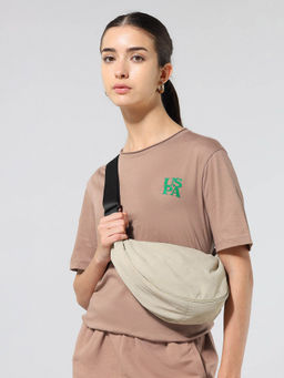 U.S. POLO ASSN. - Women Brown Cotton Solid T-Shirt